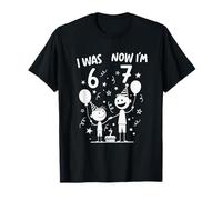 J'avais 6 Ans Maintenant J'Ai 7 Ans 6 7 garçons drôles T-Shirt
