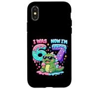 J'avais 6 Ans Maintenant, J'Ai 7 Ans, 67 Ans, Meme Kaiju Ice Cream Drip Coque pour iPhone X/XS