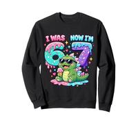 J'avais 6 Ans Maintenant, J'Ai 7 Ans, 67 Ans, Meme Kaiju Ice Cream Drip Sweatshirt