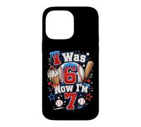J'avais 6 Ans, Maintenant J'Ai 7 Ans, 7e Anniversaire, Ice Cream Drip Baseball pour garçons Coque pour iPhone 14 Pro Max