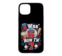 J'avais 6 Ans, Maintenant J'Ai 7 Ans, 7e Anniversaire, Ice Cream Drip Baseball pour garçons Coque pour iPhone 15 Plus
