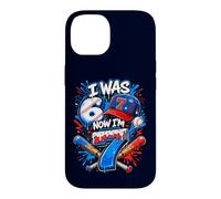 J'avais 6 Ans, Maintenant J'Ai 7 Ans, 7e Anniversaire, Ice Cream Drip Baseball pour garçons Coque pour iPhone 14