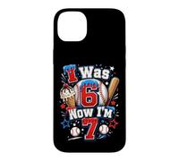 J'avais 6 Ans, Maintenant J'Ai 7 Ans, 7e Anniversaire, Ice Cream Drip Baseball pour garçons Coque pour iPhone 14 Plus