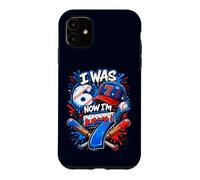 J'avais 6 Ans, Maintenant J'Ai 7 Ans, 7e Anniversaire, Ice Cream Drip Baseball pour garçons Coque pour iPhone 11