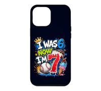 J'avais 6 Ans, Maintenant J'Ai 7 Ans, 7e Anniversaire, Ice Cream Drip Baseball pour garçons Coque pour iPhone 12 Pro Max