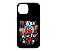 J'avais 6 Ans, Maintenant J'Ai 7 Ans, 7e Anniversaire, Ice Cream Drip Baseball pour garçons Coque pour iPhone 14