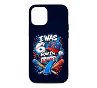 J'avais 6 Ans, Maintenant J'Ai 7 Ans, 7e Anniversaire, Ice Cream Drip Baseball pour garçons Coque pour iPhone 12/12 Pro