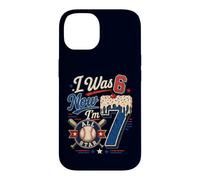 J'avais 6 Ans, Maintenant J'Ai 7 Ans, 7e Anniversaire, Ice Cream Drip Baseball pour garçons Coque pour iPhone 14
