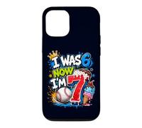 J'avais 6 Ans, Maintenant J'Ai 7 Ans, 7e Anniversaire, Ice Cream Drip Baseball pour garçons Coque pour iPhone 12/12 Pro