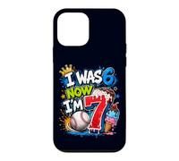 J'avais 6 Ans, Maintenant J'Ai 7 Ans, 7e Anniversaire, Ice Cream Drip Baseball pour garçons Coque pour iPhone 12 Mini