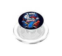 J'avais 6 Ans, Maintenant J'Ai 7 Ans, 7e Anniversaire, Ice Cream Drip Baseball pour garçons PopSockets PopGrip pour MagSafe
