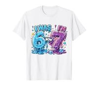 J'avais 6 Ans Maintenant J'Ai 7 Ans Anniversaire 6 7 Meme 7th Bday Garçons Enfants Filles T-Shirt