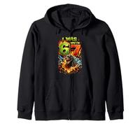 J'avais 6 Ans Maintenant J'Ai 7 Ans Anniversaire 67 Meme Japanese Monster Kids Sweat à Capuche