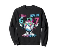 J'avais 6 Ans Maintenant J'Ai 7 Ans Baseball 7e Anniversaire pour garçons et Enfants 67 Meme Sweatshirt