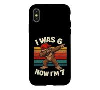 J'avais 6 Ans Maintenant J'Ai 7 Ans Bigfoot Sasquatch Six Seven 67 7e Anniversaire Coque pour iPhone X/XS