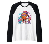 J'avais 6 Ans Maintenant J'Ai 7 Ans Birthday Basketball Drip Boys Kids 67 Meme Manche Raglan