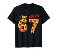 J'avais 6 Ans Maintenant J'Ai 7 Ans Birthday Pizza Boys Kids 67 Meme Six Seven T-Shirt Graphique avec Valeur