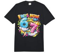 J'avais 6 Ans Maintenant J'Ai 7 Ans Drip Six Seven 7th Birthday Ice Cream Drip Comfort Colors Adult Heavyweight T-Shirt