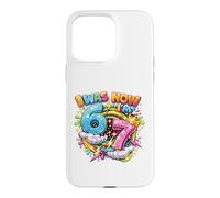 J'avais 6 Ans Maintenant J'Ai 7 Ans Drip Six Seven 7th Birthday Ice Cream Drip Coque pour iPhone 15 Pro Max