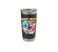 J'avais 6 ans maintenant j'ai 7 ans Drip Six Seven 7th Birthday Ice Cream Drip Gobelet isotherme en acier inoxydable double paroi