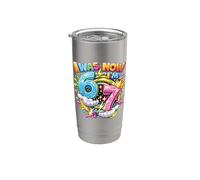 J'avais 6 ans maintenant j'ai 7 ans Drip Six Seven 7th Birthday Ice Cream Drip Gobelet isotherme en acier inoxydable double paroi