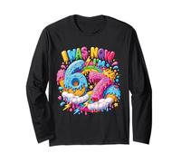 J'avais 6 Ans Maintenant J'Ai 7 Ans Drip Six Seven 7th Birthday Ice Cream Drip Manche Longue