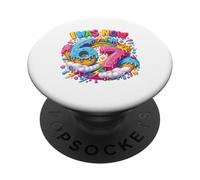 J'avais 6 Ans Maintenant J'Ai 7 Ans Drip Six Seven 7th Birthday Ice Cream Drip PopSockets PopGrip Adhésif