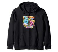 J'avais 6 Ans Maintenant J'Ai 7 Ans Drip Six Seven 7th Birthday Ice Cream Drip Sweat à Capuche