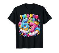 J'avais 6 Ans Maintenant J'Ai 7 Ans Drip Six Seven 7th Birthday Ice Cream Drip T-Shirt