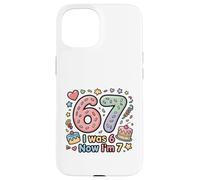 J'avais 6 Ans, Maintenant J'Ai 7 Ans, drôle, 7 Ans, Filles, Enfants, garçons Coque pour iPhone 15