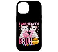 J'avais 6 Ans Maintenant J'Ai 7 Ans Kitten Funny Six Seven Meme 7e Anniversaire Coque pour iPhone 14