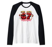 J'avais 6 Ans Maintenant, J'Ai 7 Ans, Ladybug Ice Cream 67 Meme Girls Birthday Manche Raglan