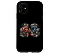 J'avais 6 Ans Maintenant J'Ai 7 Ans Motorcycle Racing Biker 67 Meme Birthday Coque pour iPhone 11