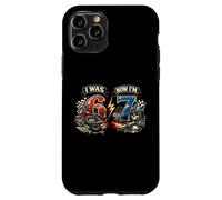 J'avais 6 Ans Maintenant J'Ai 7 Ans Motorcycle Racing Biker 67 Meme Birthday Coque pour iPhone 11 Pro