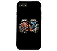 J'avais 6 Ans Maintenant J'Ai 7 Ans Motorcycle Racing Biker 67 Meme Birthday Coque pour iPhone SE (2020) / 7/8