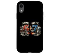 J'avais 6 Ans Maintenant J'Ai 7 Ans Motorcycle Racing Biker 67 Meme Birthday Coque pour iPhone XR