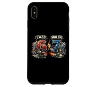 J'avais 6 Ans Maintenant J'Ai 7 Ans Motorcycle Racing Biker 67 Meme Birthday Coque pour iPhone XS Max