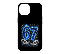 J'avais 6 Ans Maintenant J'Ai 7 Ans Six Seven Blue Flames 7e Anniversaire Coque pour iPhone 14