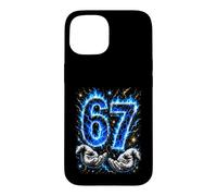 J'avais 6 Ans Maintenant J'Ai 7 Ans Six Seven Blue Flames 7e Anniversaire Coque pour iPhone 15