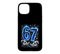 J'avais 6 Ans Maintenant J'Ai 7 Ans Six Seven Blue Flames 7e Anniversaire Coque pour iPhone 15 Plus