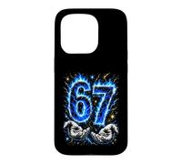 J'avais 6 Ans Maintenant J'Ai 7 Ans Six Seven Blue Flames 7e Anniversaire Coque pour iPhone 15 Pro