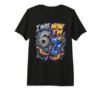 J'avais 6 Ans Maintenant J'Ai 7 Ans Six Seven Cool 7e Anniversaire T-Shirt Haut de Gamme