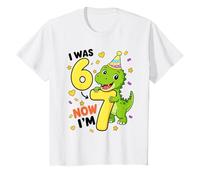 J'avais 6 Ans, Maintenant J'Ai 7 Ans T-Rex 7e Anniversaire, T-Shirt