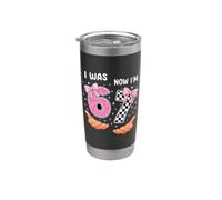 J'avais 6 ans maintenant, j'ai 7 jolis numéros d'anniversaire à 7 ans Gobelet isotherme en acier inoxydable double paroi
