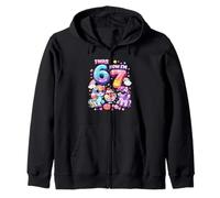 J'avais 6 Ans Maintenant, J'Ai 7 poneys Rainbow Mane 67 Meme Girls Birthday Sweat à Capuche