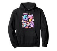J'avais 6 Ans Maintenant, J'Ai 7 poneys Rainbow Mane 67 Meme Girls Birthday Sweat à Capuche