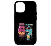 J'avais 6 Ans mais Maintenant J'Ai 7 Ans Drip Donut Six Seven Meme 7e Anniversaire Coque pour iPhone 12/12 Pro
