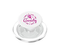 J'avais de l'anxiété Alors J'Ai quitté Funny Pink PopSockets PopGrip pour MagSafe