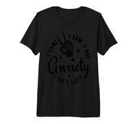 J'avais de l'anxiété Alors Je suis Parti de Funny Black T-Shirt Haut de Gamme