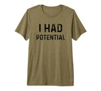 J'avais du potentiel, Blague sur la Physique rétro, Style Vintage T-Shirt Haut de Gamme